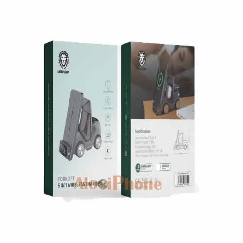 شارژر وایرلس 5 در 1 فورک لیفت Green Forklift wireless sharger