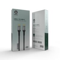 كابل شارژر تایپ سی به تایپ سی گرین لاین | Green Lion Transparent Led Cable 60w type C to type C