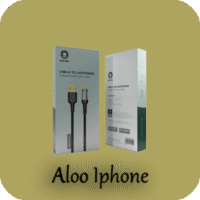 كابل سیم شارژر شفاف usb-a to LIGHTNING گرین لاین