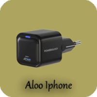 آداپتور رنگ مشکی Powerology Ultra-Compact GaN Charger PD 20W EU فروشگاه الو آیفون مشهد