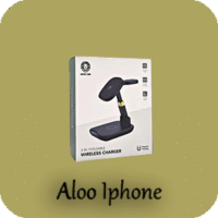 شارژر رومیزی وایرلس 3 کاره گرین لاین Green Lion 3in1 Foldable Wireless Charger الو آیفون مشهد