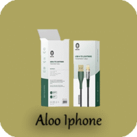 كابل شارژر تایپ A به لایتنینگ گرین لاین USB-A to Lightning Transparent فروشگاه الو ایفون مشهد