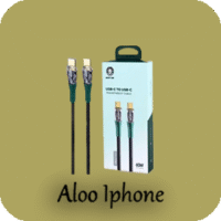 كابل سیم شارژر شفاف تایپ سی به تایپ سی 60 واتی USB-C to USB-C 60W Transparent فروشگاه الو ایفون مشهد