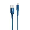 كابل شارژر USB به لایتنینگ 1.2 متری گرین لاین Green Liom USB-A to LIGHTNING Blue 1.2M فروشگاه الو ایفون مشهد